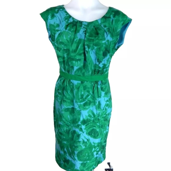 Boden Silk Blend Floral Sheath Dress - Picture 1 of 3